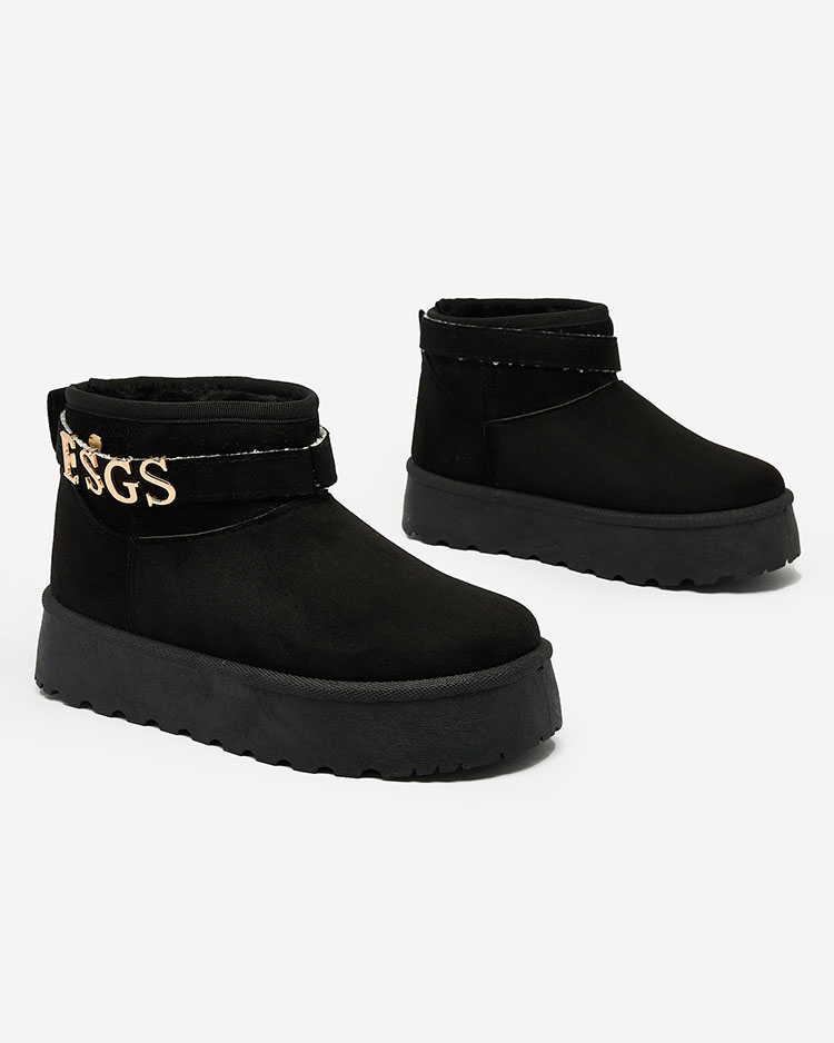 Royalfashion Pink women's a'la snow boots with Esgala embellishment