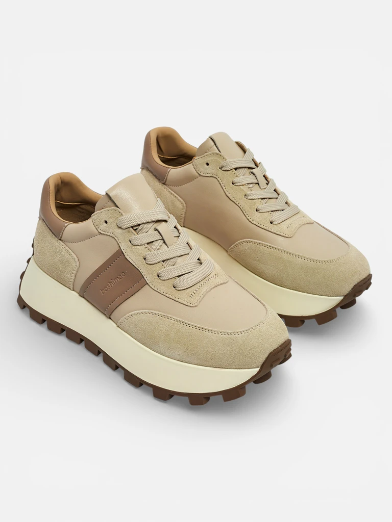 Lav: Sportowe sneakersy damskie ze skóry naturalnej Naterre