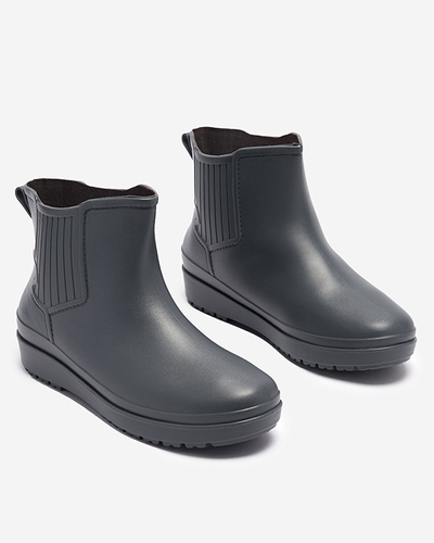 Gray matte women's wellingtons Neriva - Footwear