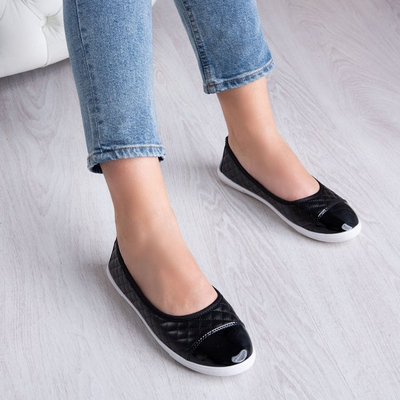Black slip on with Fatima quilted upper - Footwear