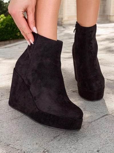 Royalfashion Women's Wedge Ankle Boots Sieffa