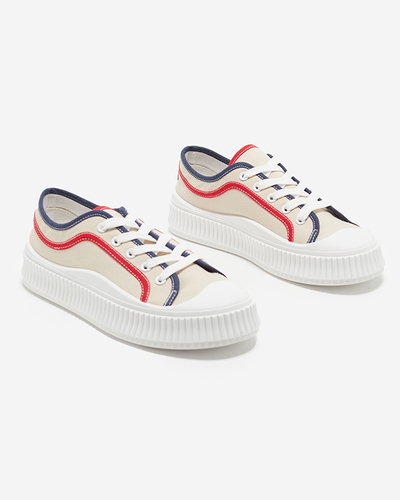 Ladies 'sport sneakers in beige Ladise - Footwear