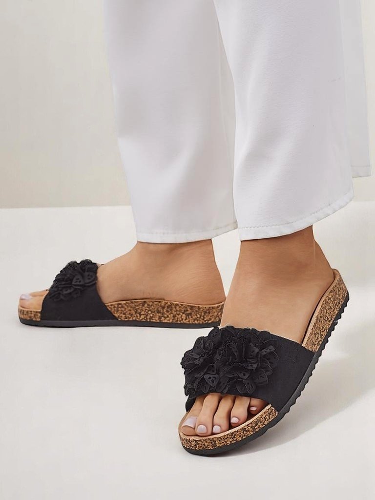 Royalfashion women’s slides with floral accents Occes