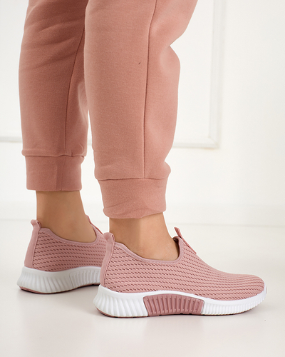 Pink women's slip-on sports shoes Banila - Footwear