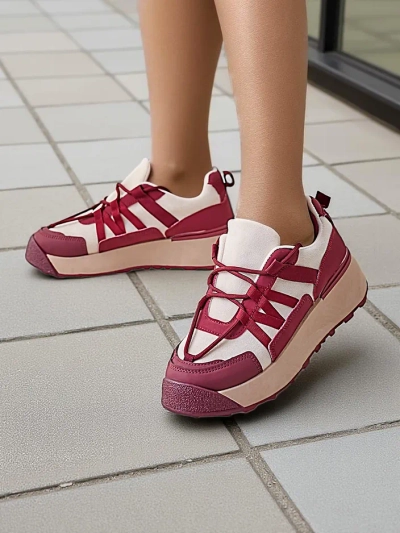 Royalfashion Women's Platform Sneakers Venusoe