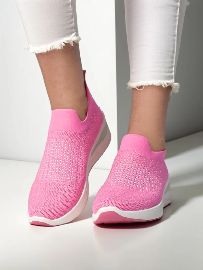 Royalfashion Slēpjamas sieviešu wedge kedas ar rhinestones Qelavise