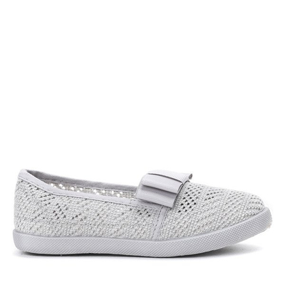 Grey girls' slip on sneakers Tabbi - Footwear