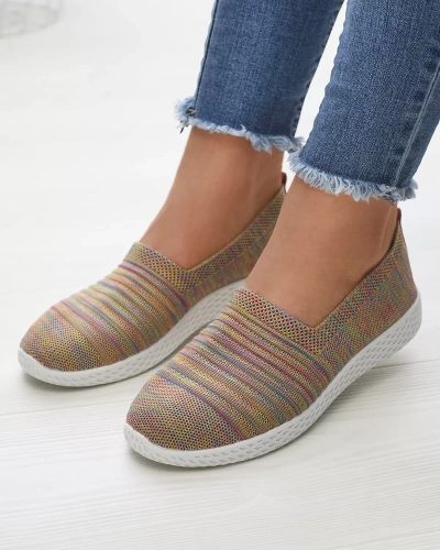 Цветные желтые женские кроссовки Covvu- Footwear