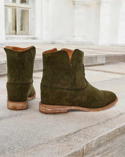 Женские ботильоны в стиле ковбой на платформе Blueston