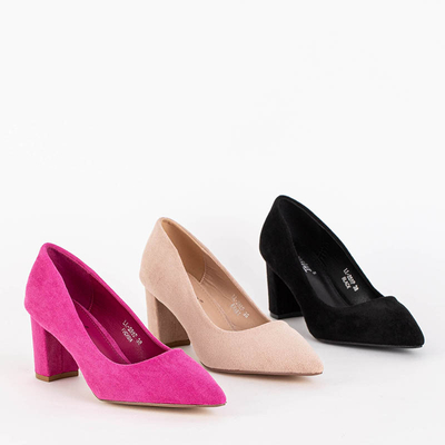 Fuchsia pumps on a post Valrica - Footwear