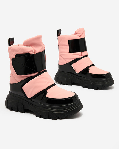 Royalfashion Women's snow boots in pink Enamirela