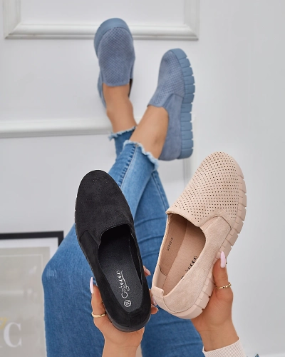 Women's openwork powder slip on sneakers Cegeti - Footwear