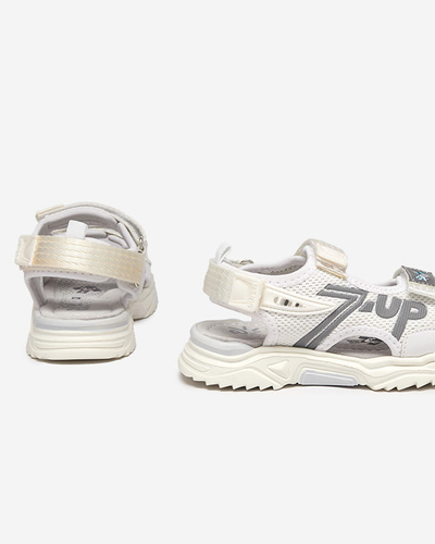 Doniso white children's sandals - Footwear