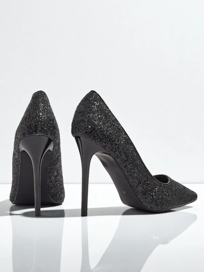 Zavrimea Women's Eco-Leather Glitter Pumps