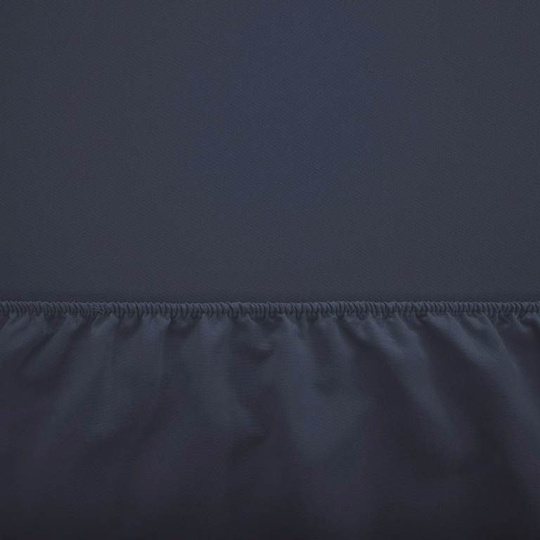Cotton blue sheet with an elastic band 200x220 - Sheets