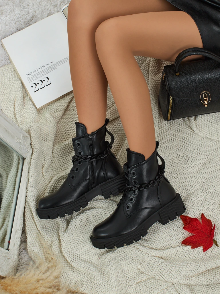 Anviq Women's Eco-Leather Lace-Up Ankle Boots