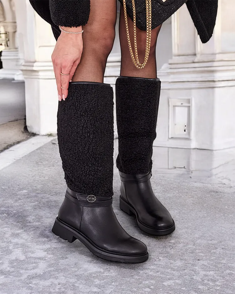 Женские сапоги без шнуровки Royalfashion Cozzue