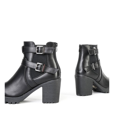 Black boots on the post of Jorgina - Footwear