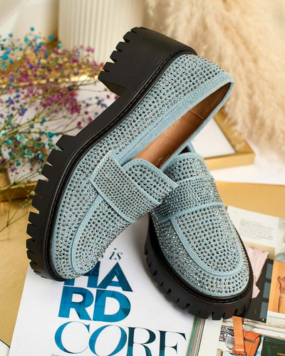 Royalfashion Women's moccasins with zircons Epolls
