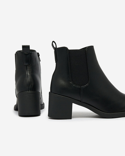 Royalfashion Black women's boots on a post Nanhelyna