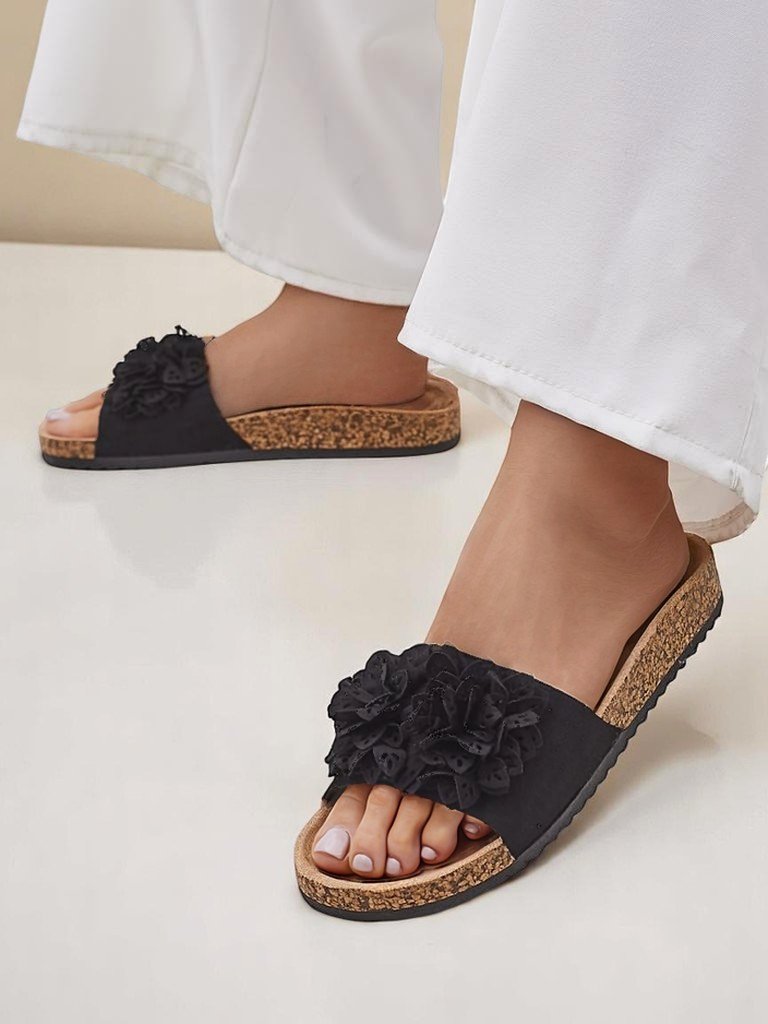 Royalfashion women’s slides with floral accents Occes