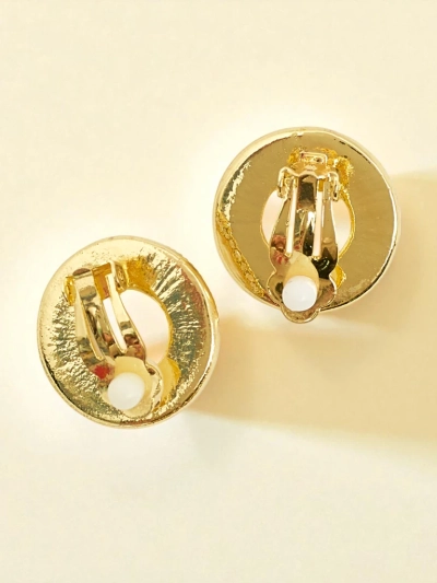 Royalfashion Women's clip-on earrings with pearl Aurelia Perla