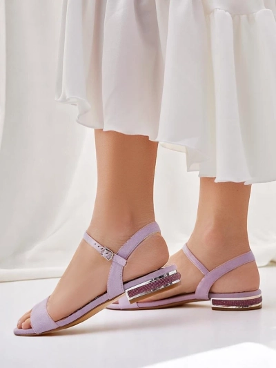 Royalfashion Sieviešu sandales uz plakanas zoles Aronies