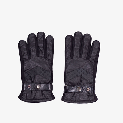 Men's black insulated gloves - Accessories