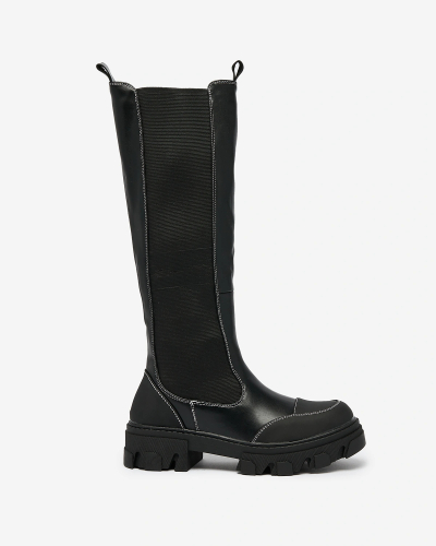 Royalfashion Women's mid-calf boots in black Blyss