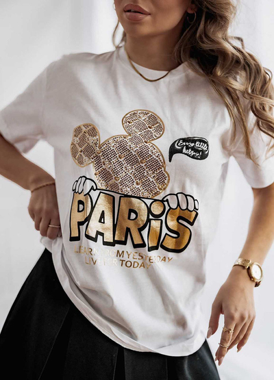 Royalfashion Sieviešu krekliņš ar apdruku