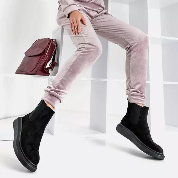 OUTLET Черные женские сапоги на платформе Baruccio - Обувь