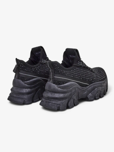 Royalfashion Women's Sport Sneakers with Rhinestones Blysco