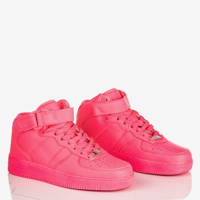 Neon pink Tiny Dancer platform high trainers - Footwear