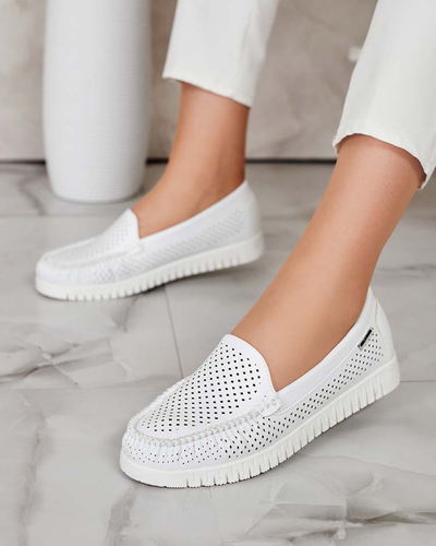 Royalfashion Женские кожаные мокасины Nafis