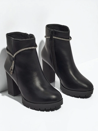 Женские ботильоны Marellin из экокожи на каблуке