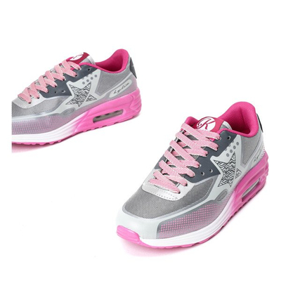 Gray and pink Limina sneakers - Footwear