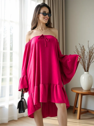 Royalfashion Women's dress a'la Spanish with frills oversized