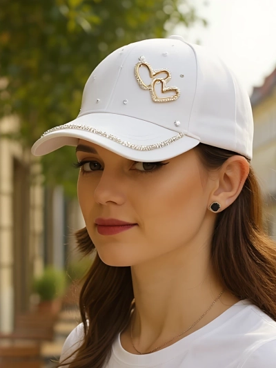 Royalfashion cepure ar rhinestones Heart Spark