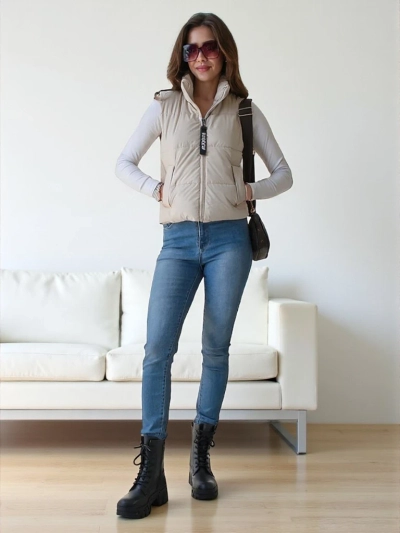 Royalfashion Sieviešu īss vests