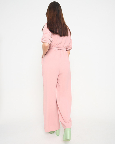 Royalfashion Pink long women's jumpsuit