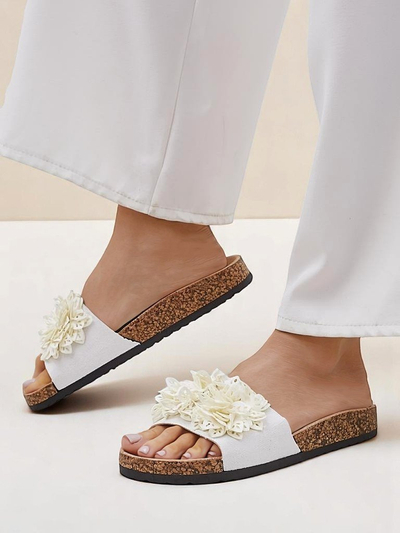 Royalfashion женские шлепанцы с маленькими цветочками Occes