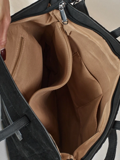 Женская сумка-шоппер Caryenne из экозамши