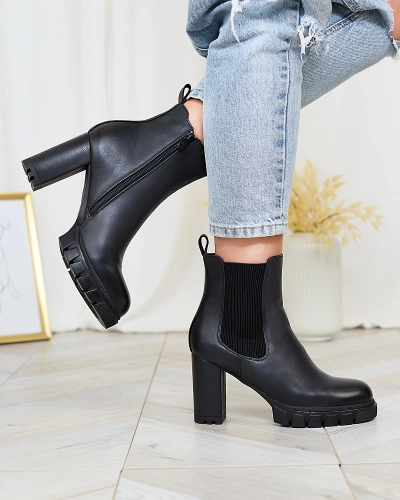 Royalfashion Black women's Seihay high heel boots