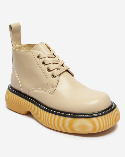 Women's boots in beige Tarraf- Footwear