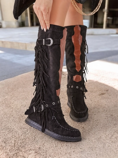 Royalfashion Women's wedge boots Geroses