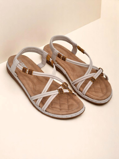 Nā kāmaʻa kāmaʻa wahine Royalfashion Aelia beige i hana ʻia i ka ʻili ecological