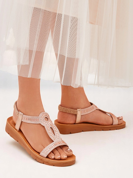 Royal Fashion Women's Ava Shine sandals with decorative straps