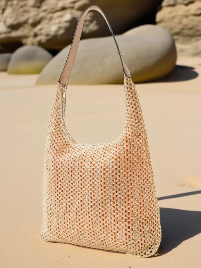 Royalfashion Large straw summer handbag
