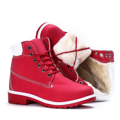 Red insulated hiking boots Ellea - Footwear