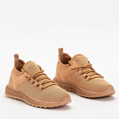OUTLET Women's sports shoes in camel color Modika - Footwear